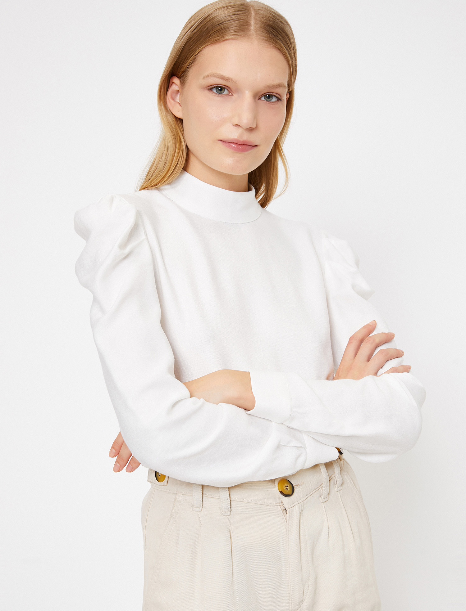 

Блузка Koton 0KAK63722EW-001 36 Off White