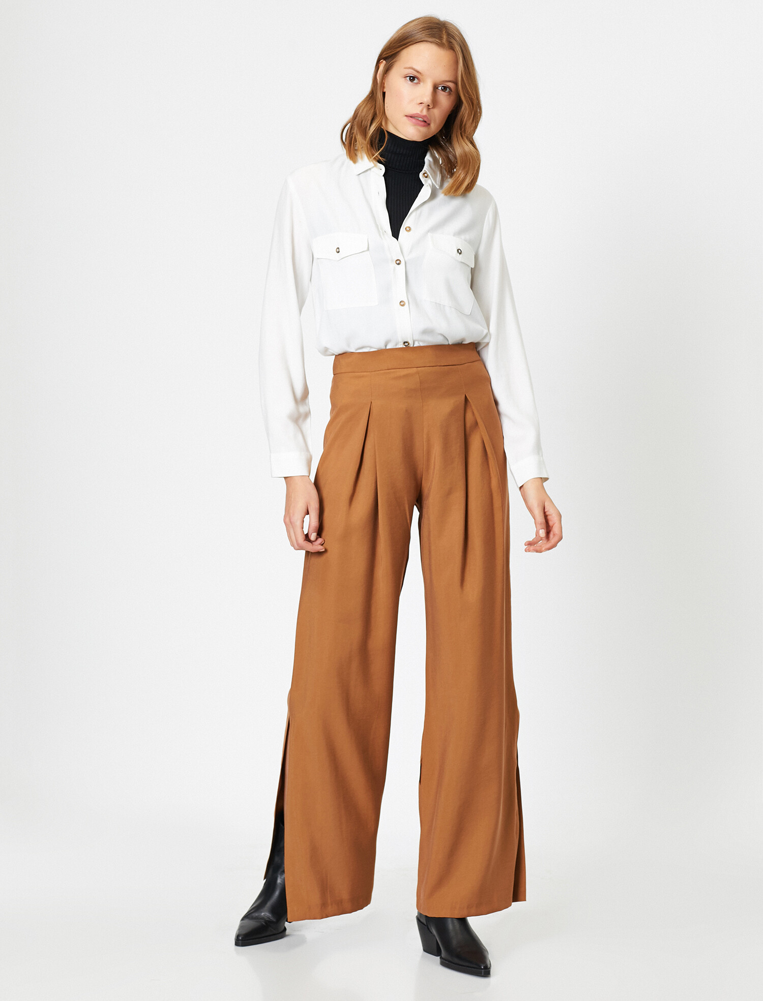 

Брюки Koton 0KAK48195CW-502  L.Brown, Брюки Koton 0KAK48195CW-502 44 L.Brown