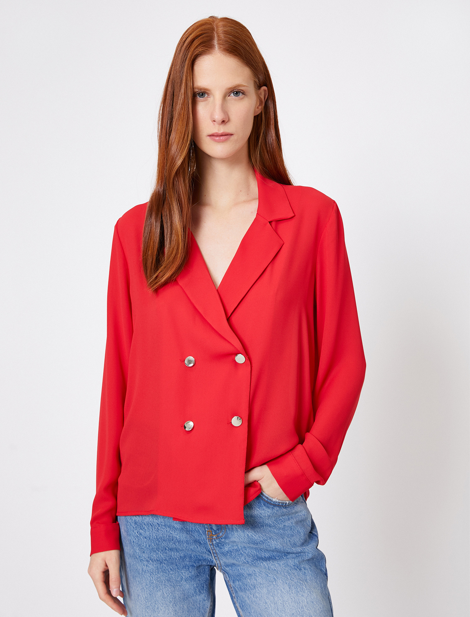 

Блузка Koton 0KAK68203PW-420 38 Red