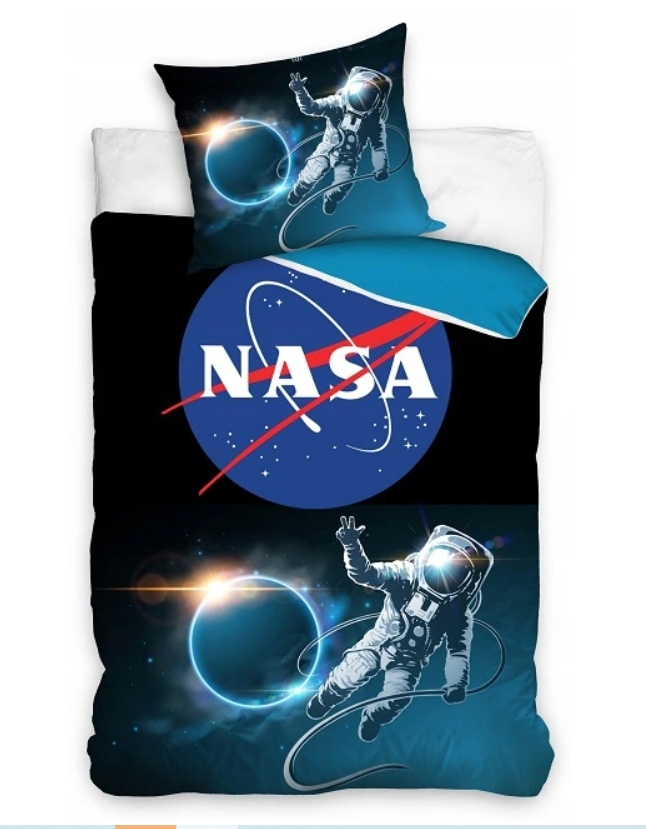 

Комплект постельного белья из хлопка NASA (наволочка+пододеяльник), оригинальная лицензия 140 x 200 см