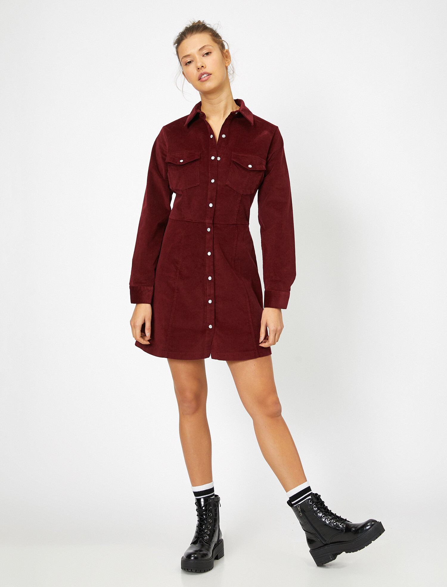 

Платье Koton 0KAL88232OW-470 36 Wine