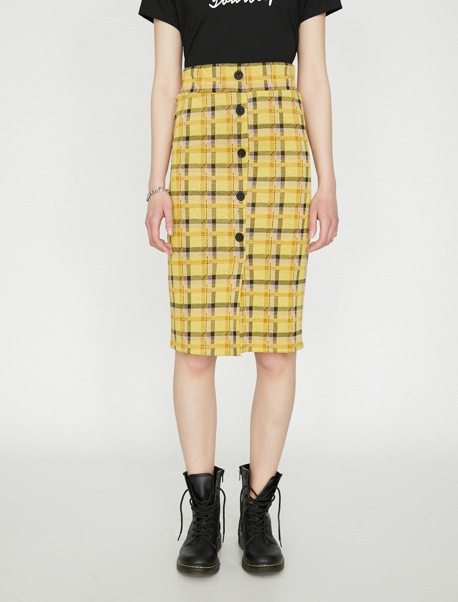 

Юбка Koton 9YAL78056IK-48W S Yellow Check