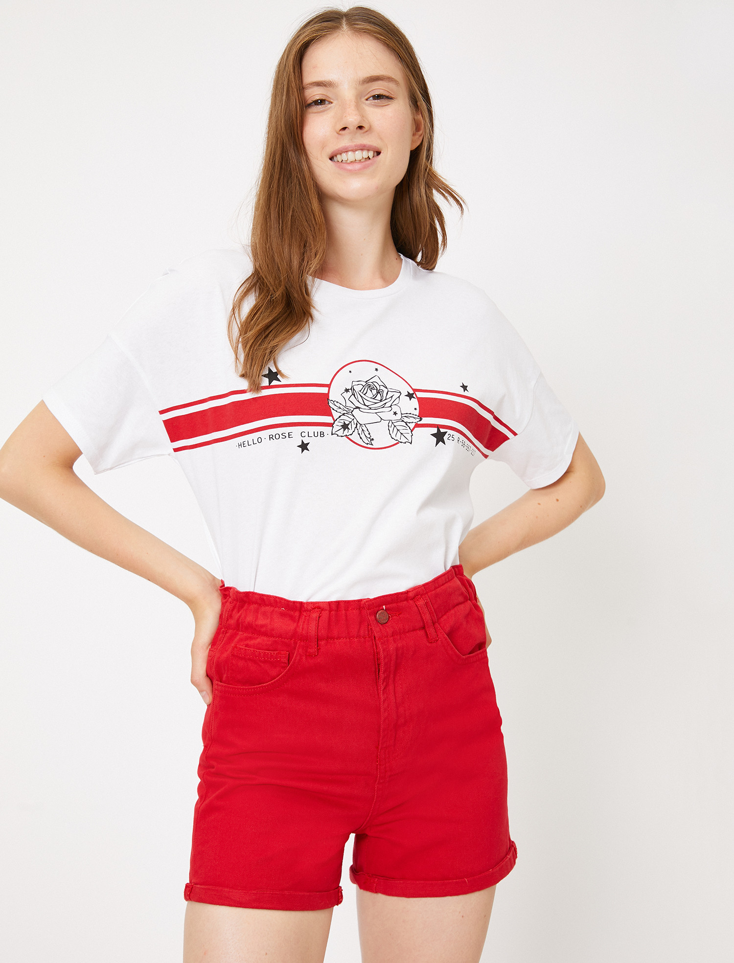 

Футболка Koton 9YAL18343IK-001  Off White, Футболка Koton 9YAL18343IK-001 L Off White