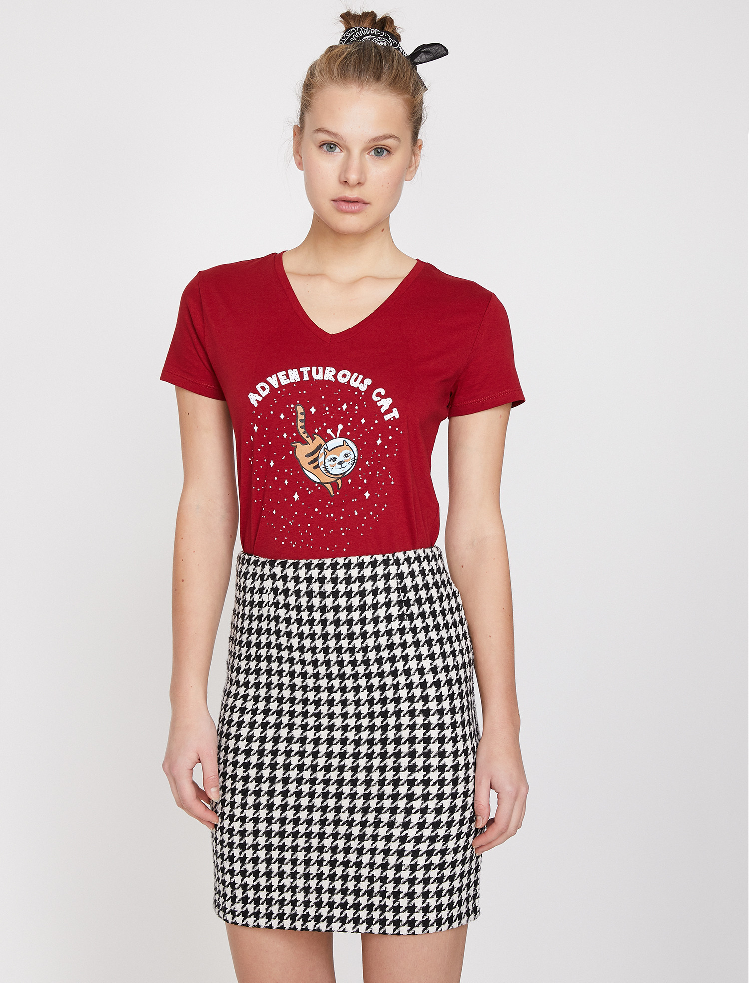 

Футболка Koton 9YAL18492IK-494  Bordeux, Футболка Koton 9YAL18492IK-494 XS Bordeux