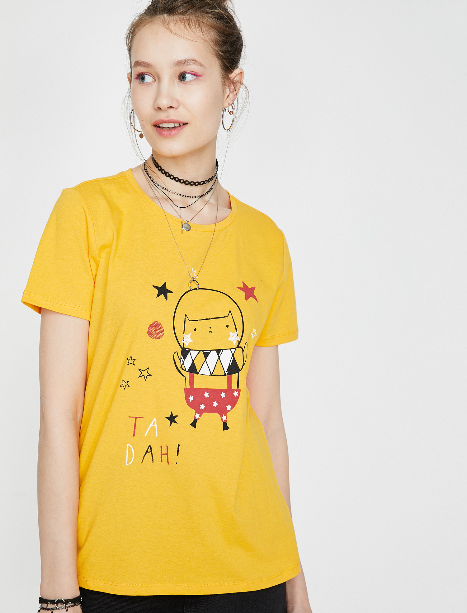 

Футболка Koton 9YAL18726IK-170 L Yellow