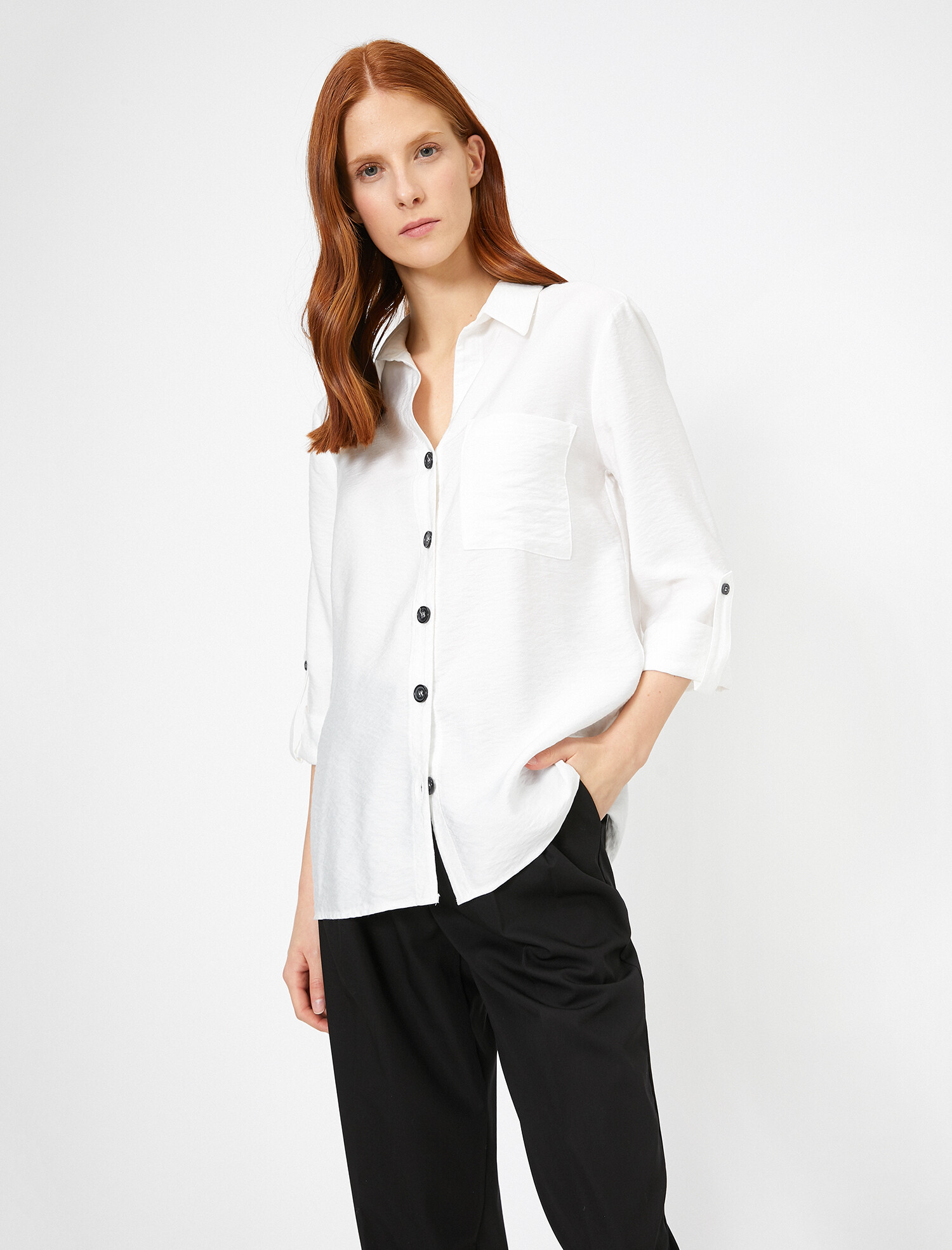 

Рубашка Koton 0KAK63758EW-001 40 Off White