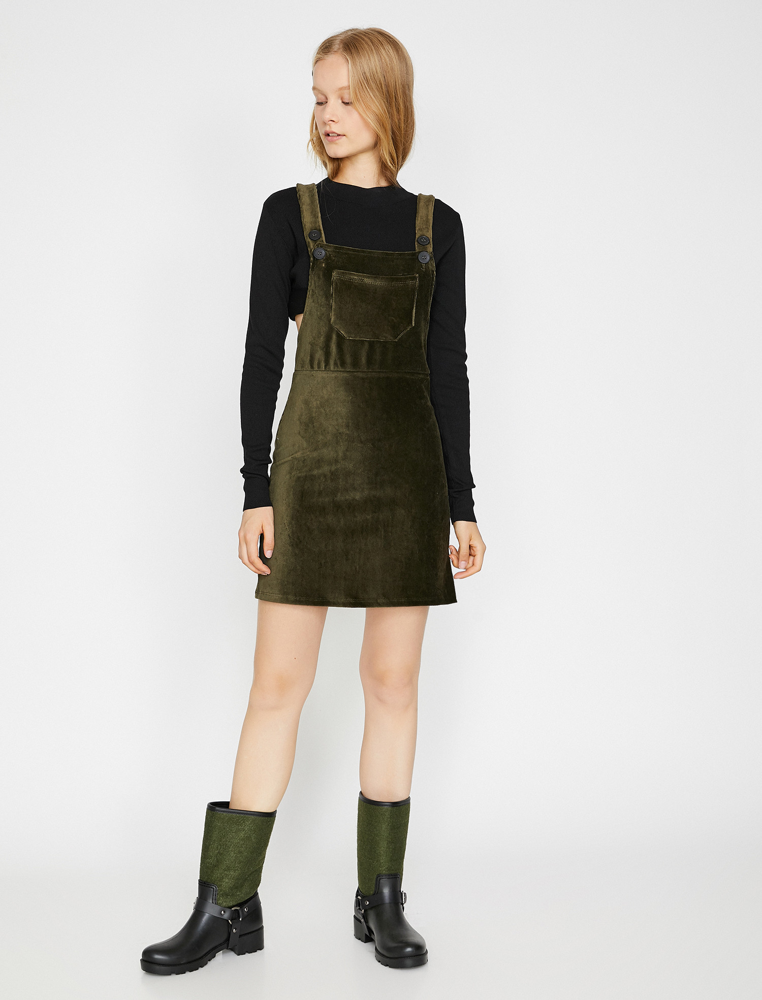 

Сарафан Koton 0KAL88035IK-877 XL D.Khaki