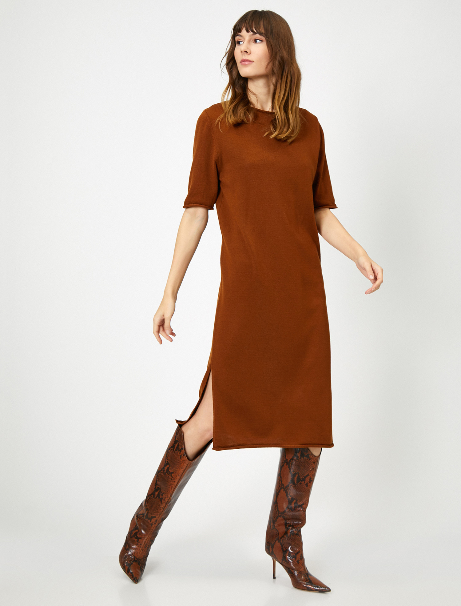 

Платье Koton 0KAK92773OT-996 L Terracotta
