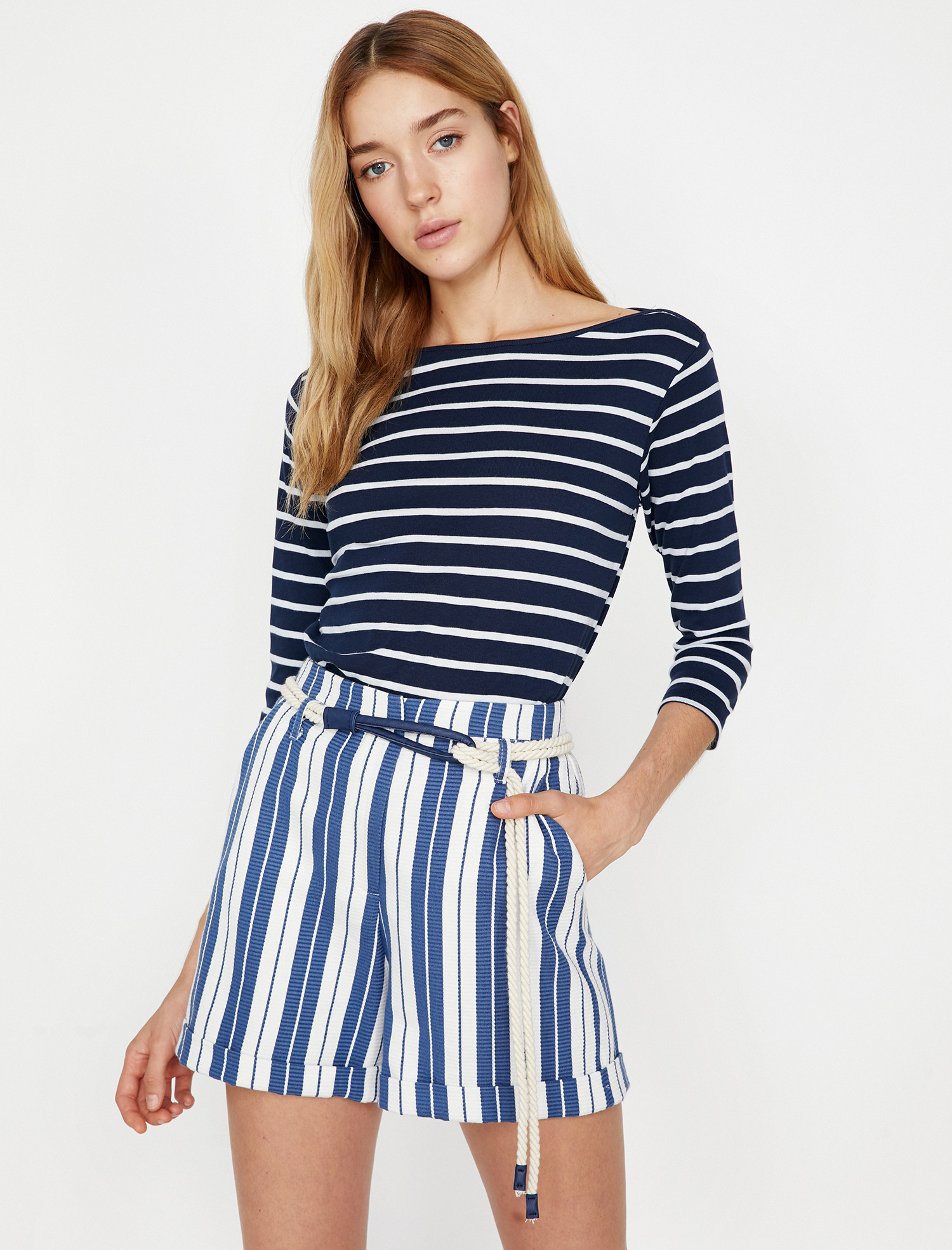 

Лонгслив Koton 9KAK13034GK-72K S Marine Stripe