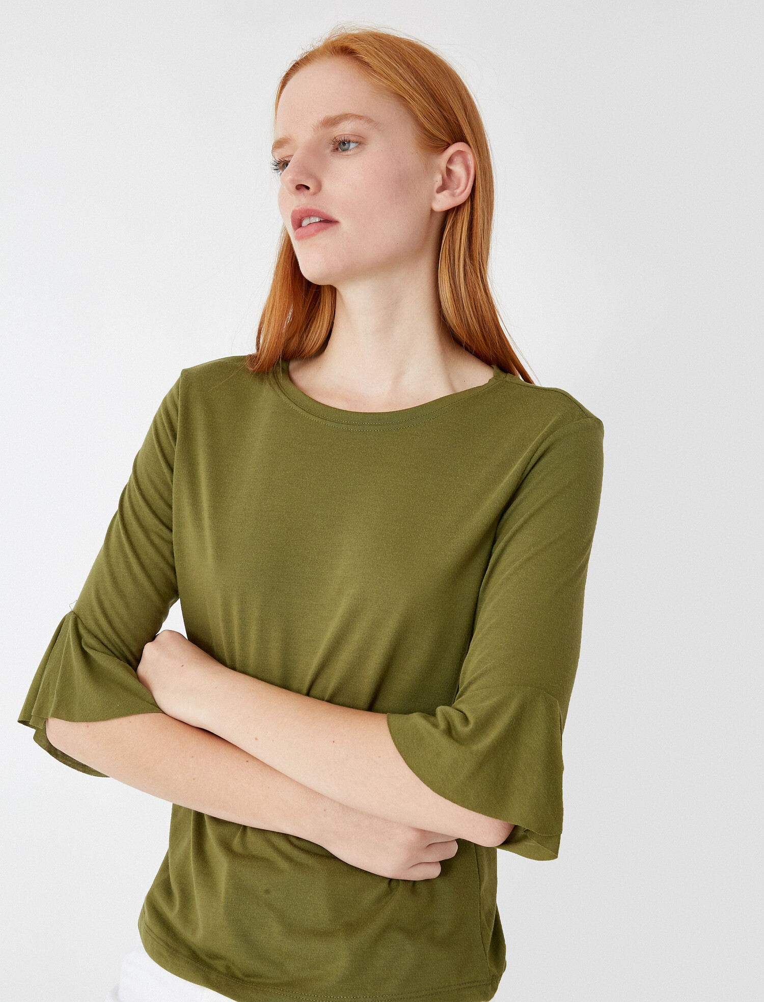 

Блузка Koton 0KAK13282GK-801  Khaki, Блузка Koton 0KAK13282GK-801 XL Khaki