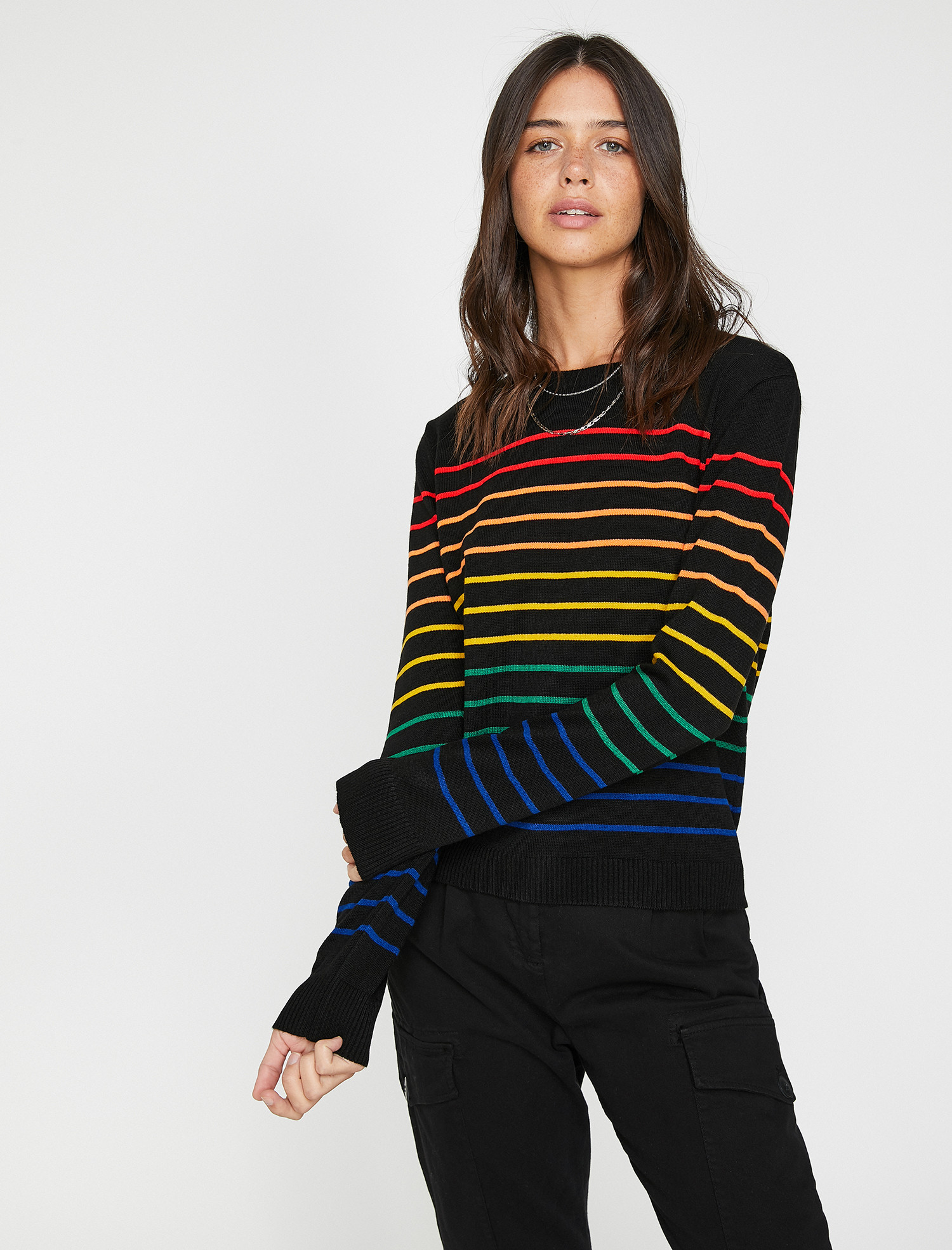 

Джемпер Koton 0KAL98044IT-02N S Black Stripe