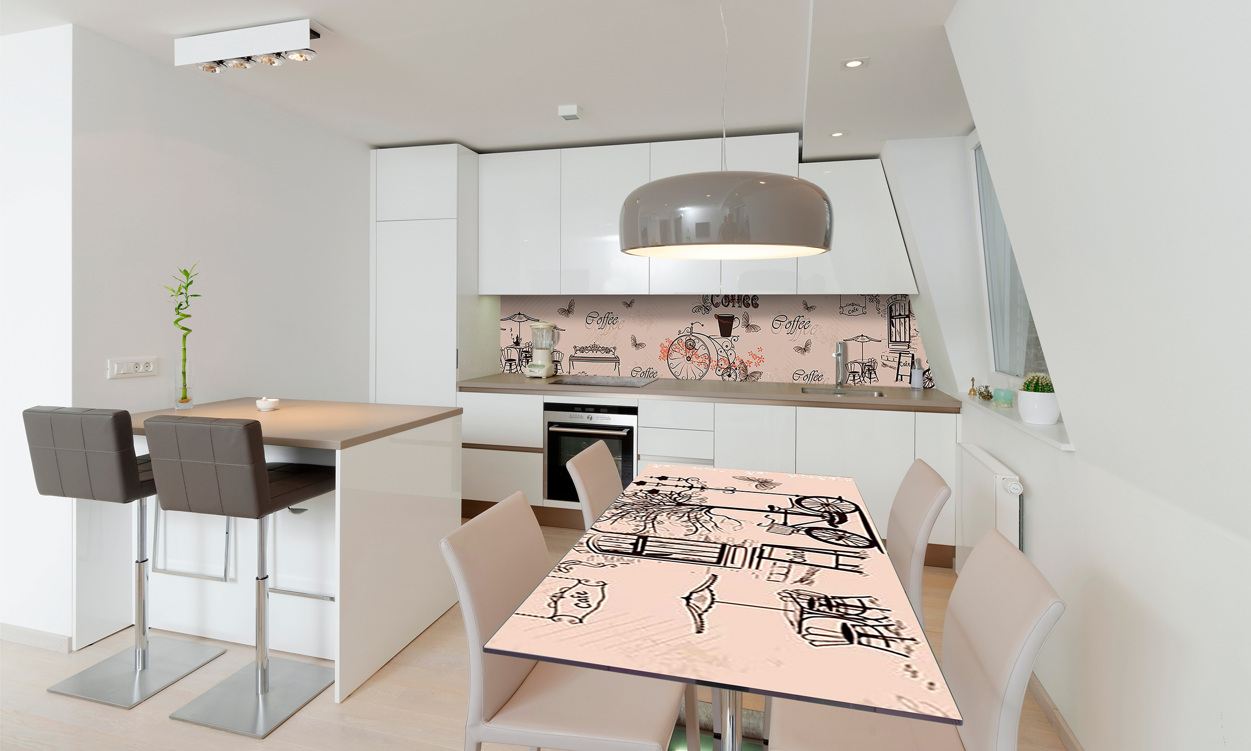 

Виниловая 3D наклейка на стол Zatarga Перерыв на кофе 600х1200 мм