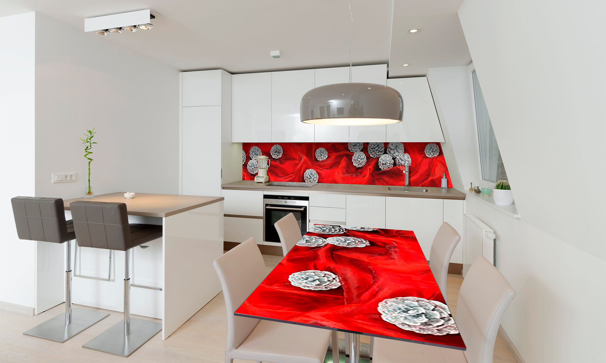 

Виниловая 3D наклейка на стол Zatarga На алом снегу 600х1200 мм