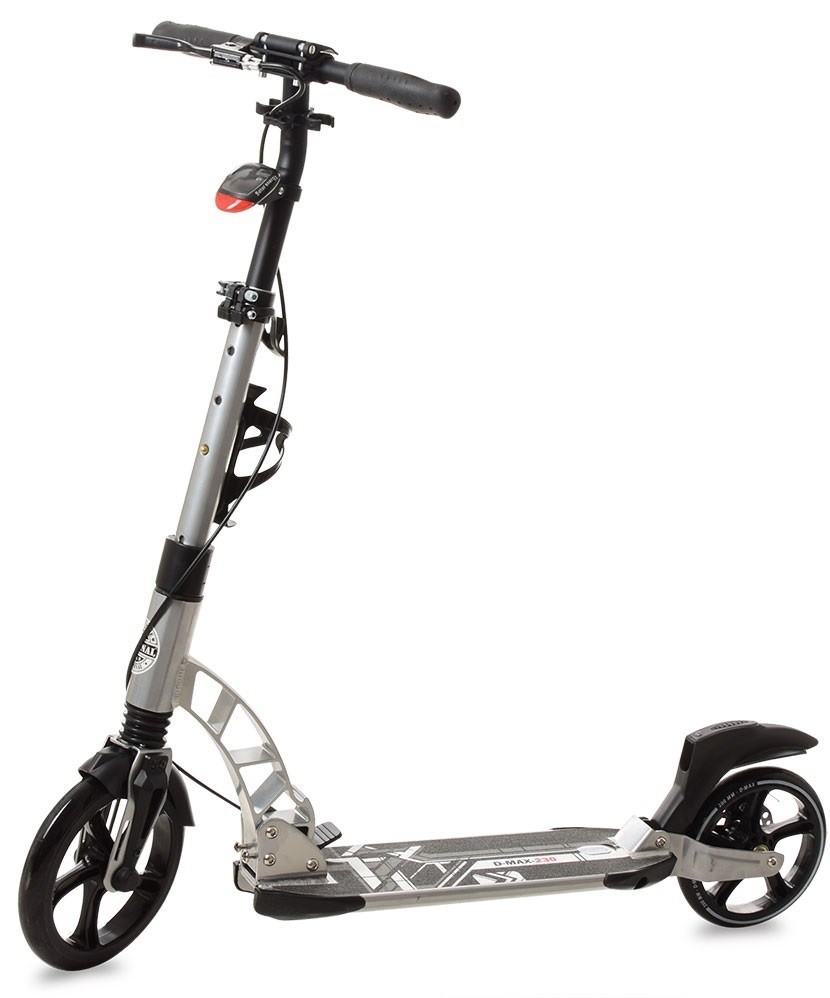 

Підлітковий двоколісний самокат iTrike SR 2-014-G Grey Ручні гальма