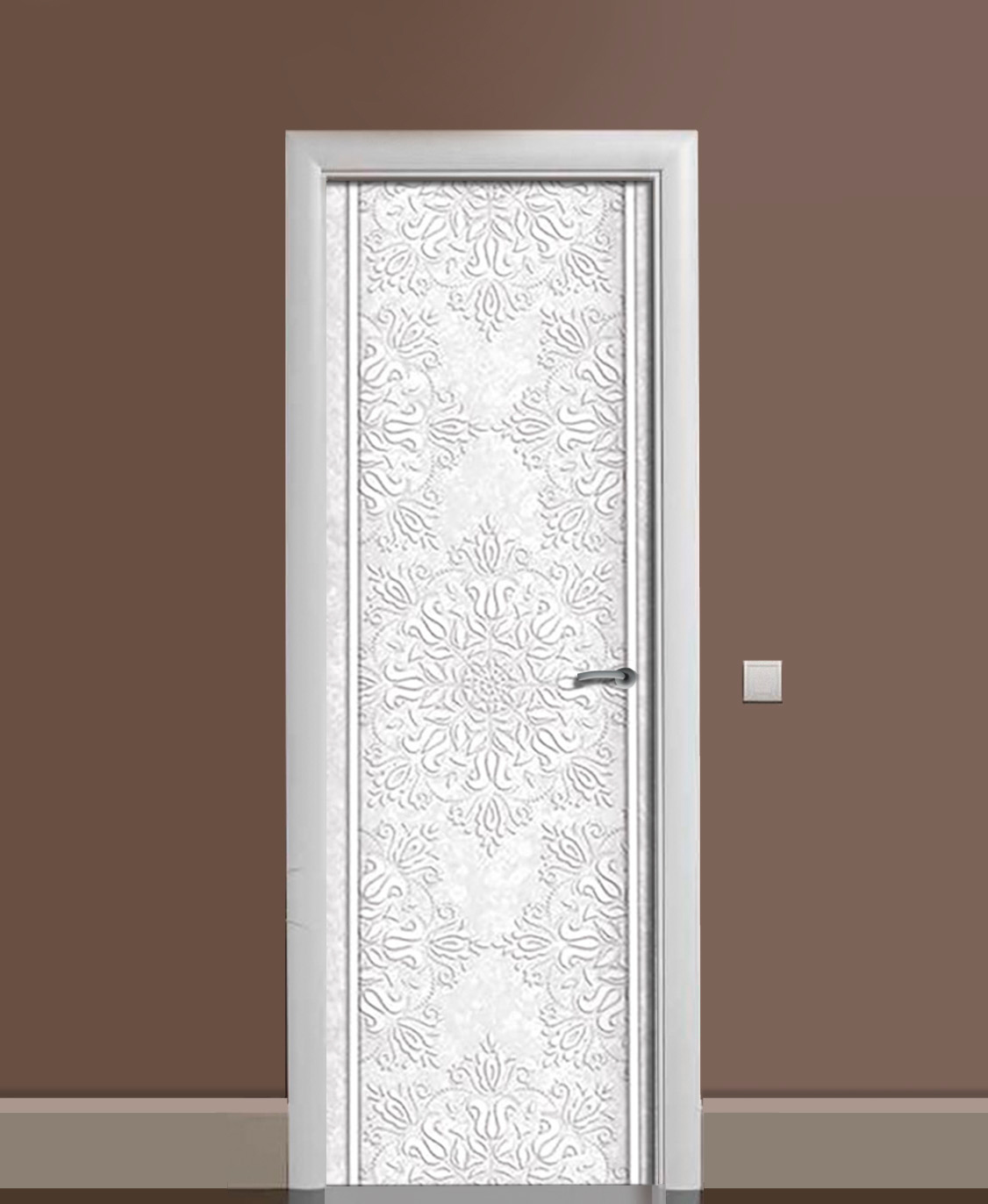 

Виниловая 3D наклейка на дверь Zatarga Гипсовый узор 650х2000 мм