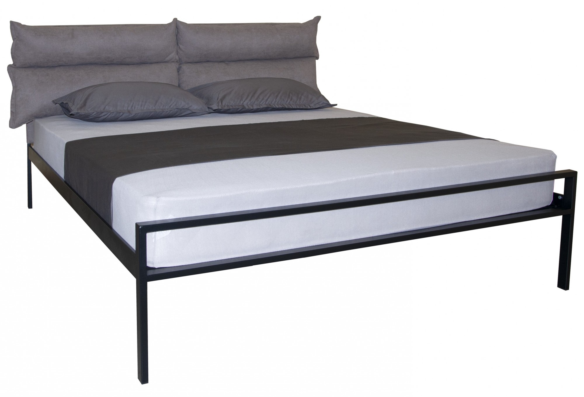 

Кровать Melbi 120х200 см металл чёрный Бланка 01