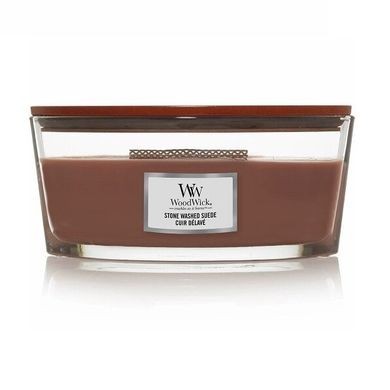 

Ароматическая свеча Woodwick Ellipse Stone Washed Suede 453 г