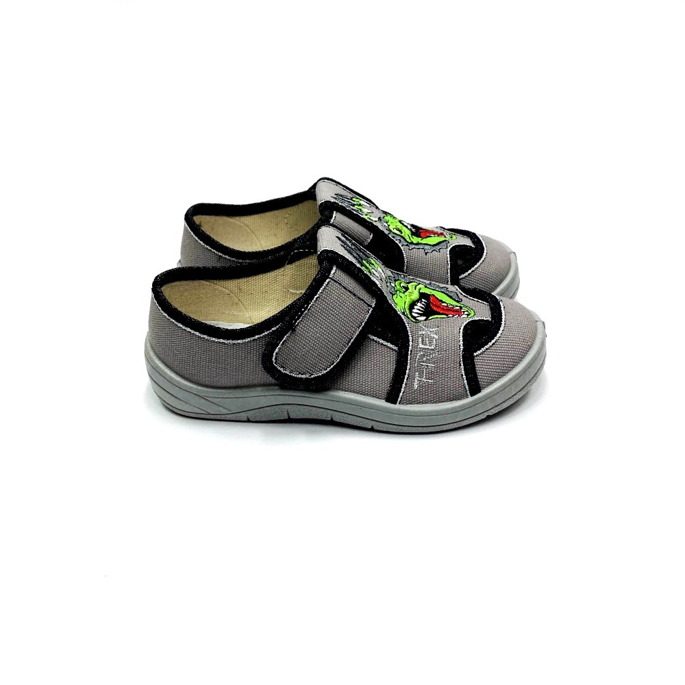 

Тапочки для мальчиков Waldi T-Rex 24 15,5 см Gray 3361