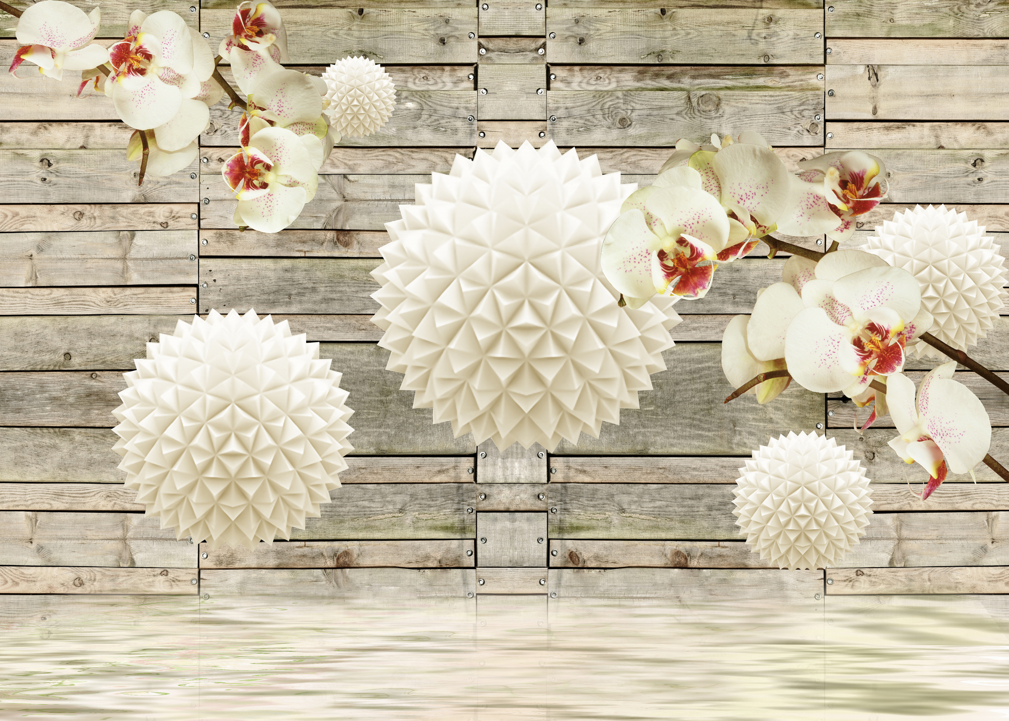 

Фотообои 3D '3D Орхидеи' (3984) , Классик