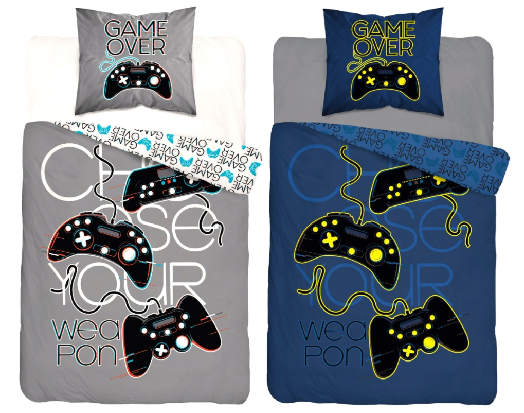 

Подростковое постельное белье, хлопок (наволочка+пододеяльник) GAMER 3360 (флуоресцентный) 160 x 200 см
