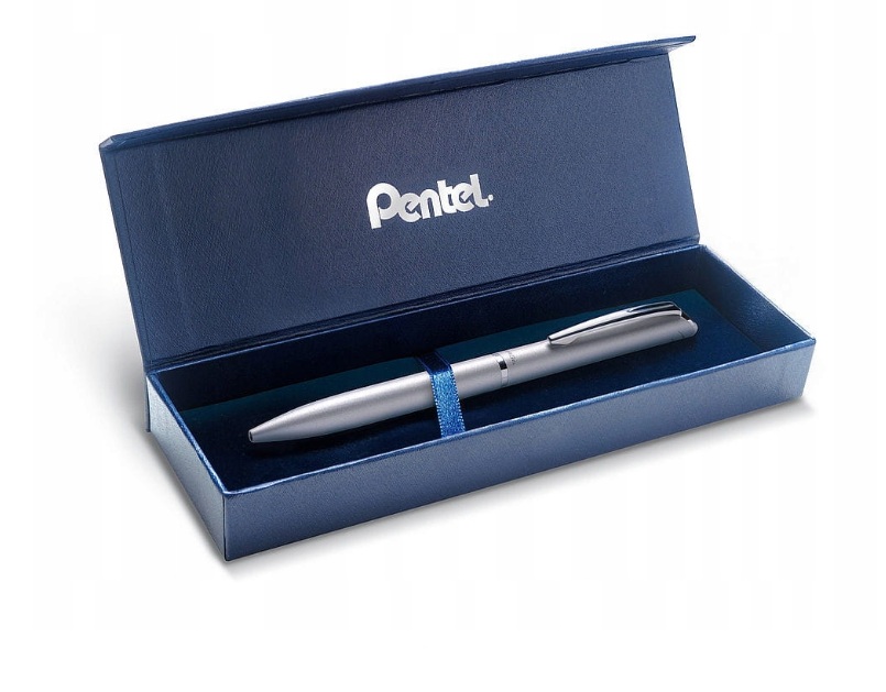

Ручка-роллер Pentel EnerGel BL2007, серый корпус, в подарочном футляре (JS3388)