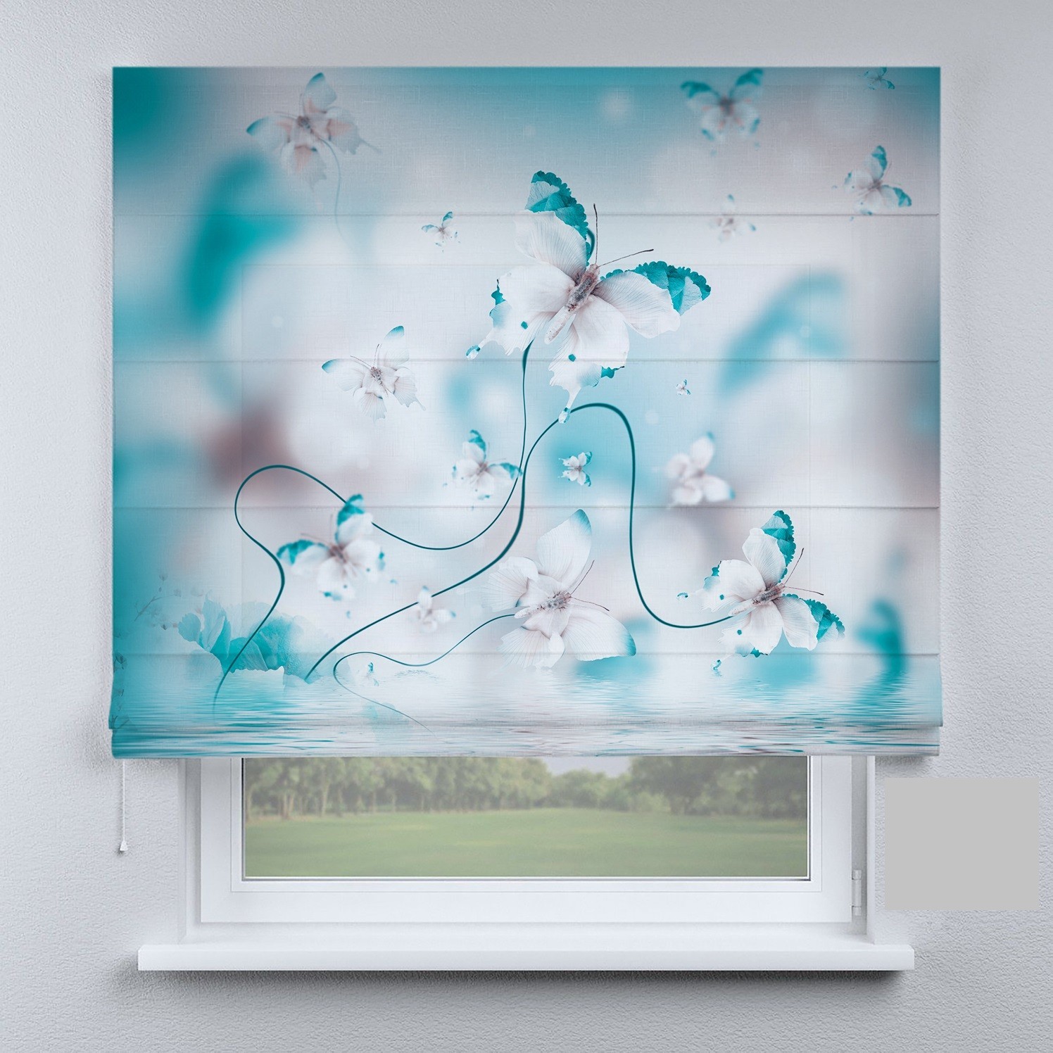 

Римские шторы DECOLIV бабочки на природе 90*170 см