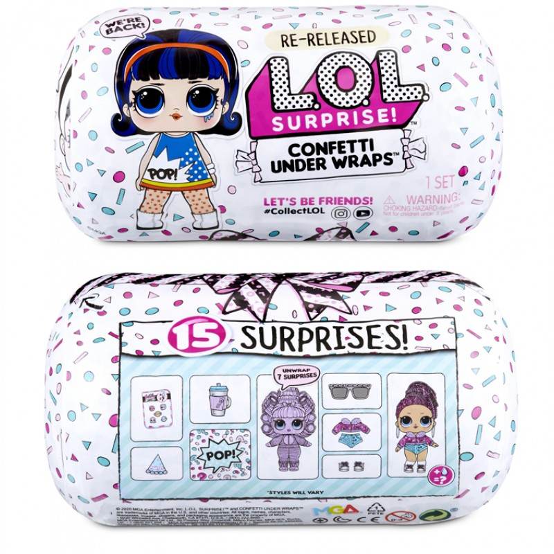 

Ігровий набір з лялькою LOL Surprise! Under Wraps (MGA Entertainment, США) Лол Конфеті (571469) - перевипуск ЛОЛ Сюрпрайз