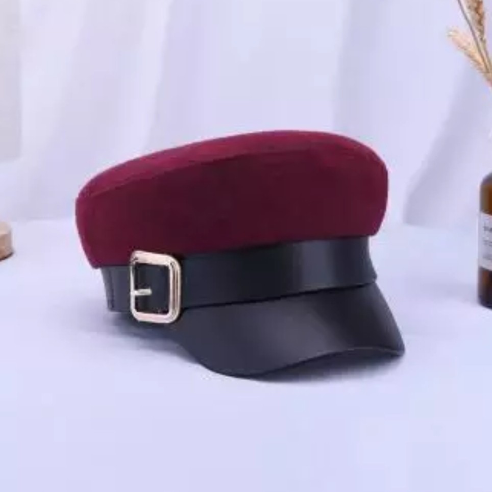 

Женский берет с козырьком Чёрный