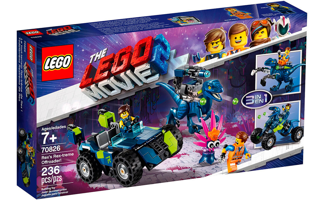 

Конструктор LEGO Тематичний позашляховик Рекса! 236 деталей (70826)