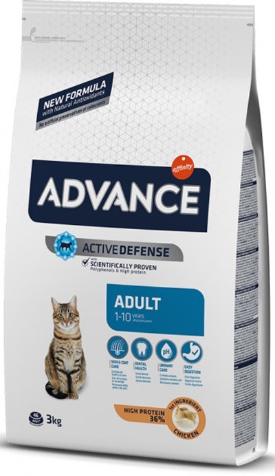 

Сухий корм для дорослих котів Advance Cat Chicken & Rice з куркою та рисом 3 кг (8410650151595)