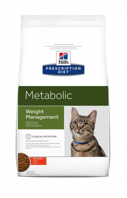 

Сухой диетический корм для котов (Хиллс) Hill's Prescription Diet Feline Metabolic, способствует снижению и контролю веса с курицей 4 кг (052742214801)