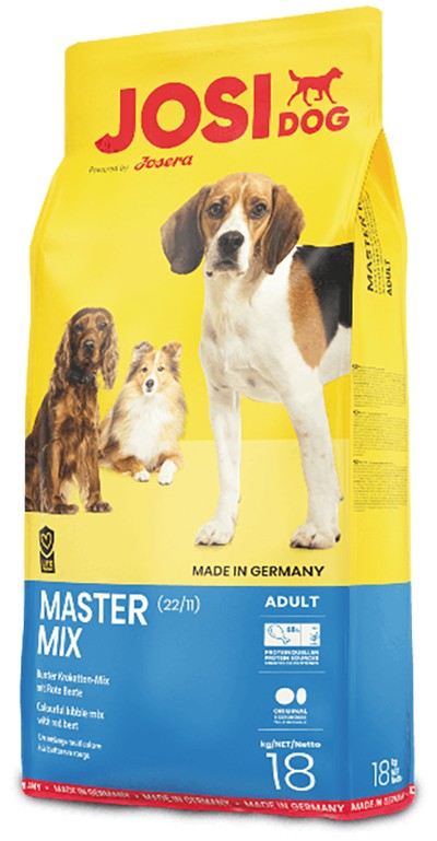 

Сухой корм для взрослых собак JosiDog Master Mix Adult с мясом домашней птицы 18 кг (4032254745587)