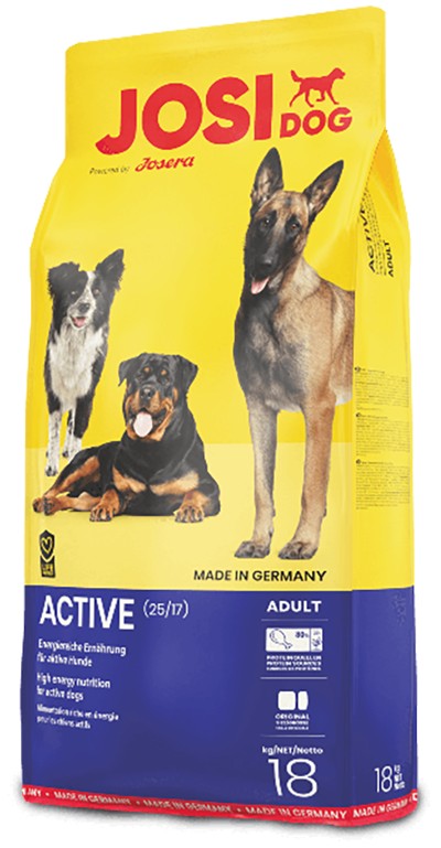 

Сухой корм для взрослых собак JosiDog Active Adult с мясом домашней птицы, безглютеновый 18 кг (4032254745464)