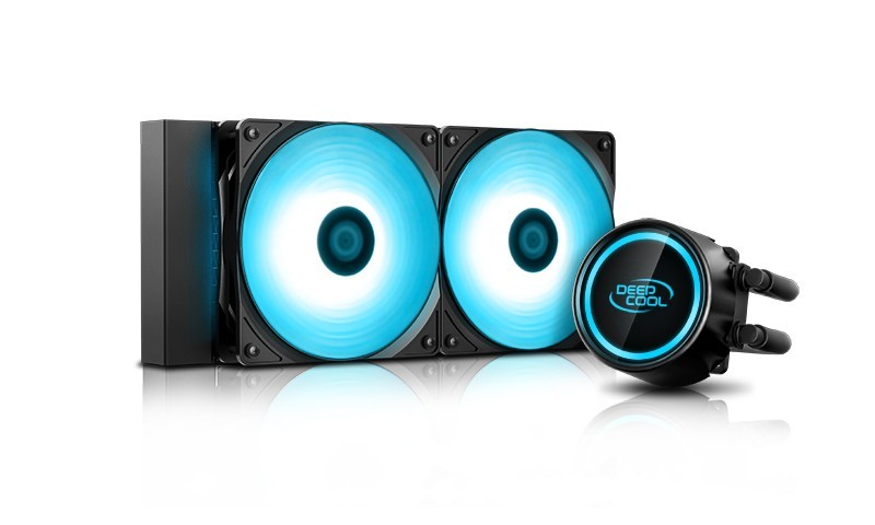 

Система жидкостного охлаждения DeepCool GAMMAXX L240 T BLUE