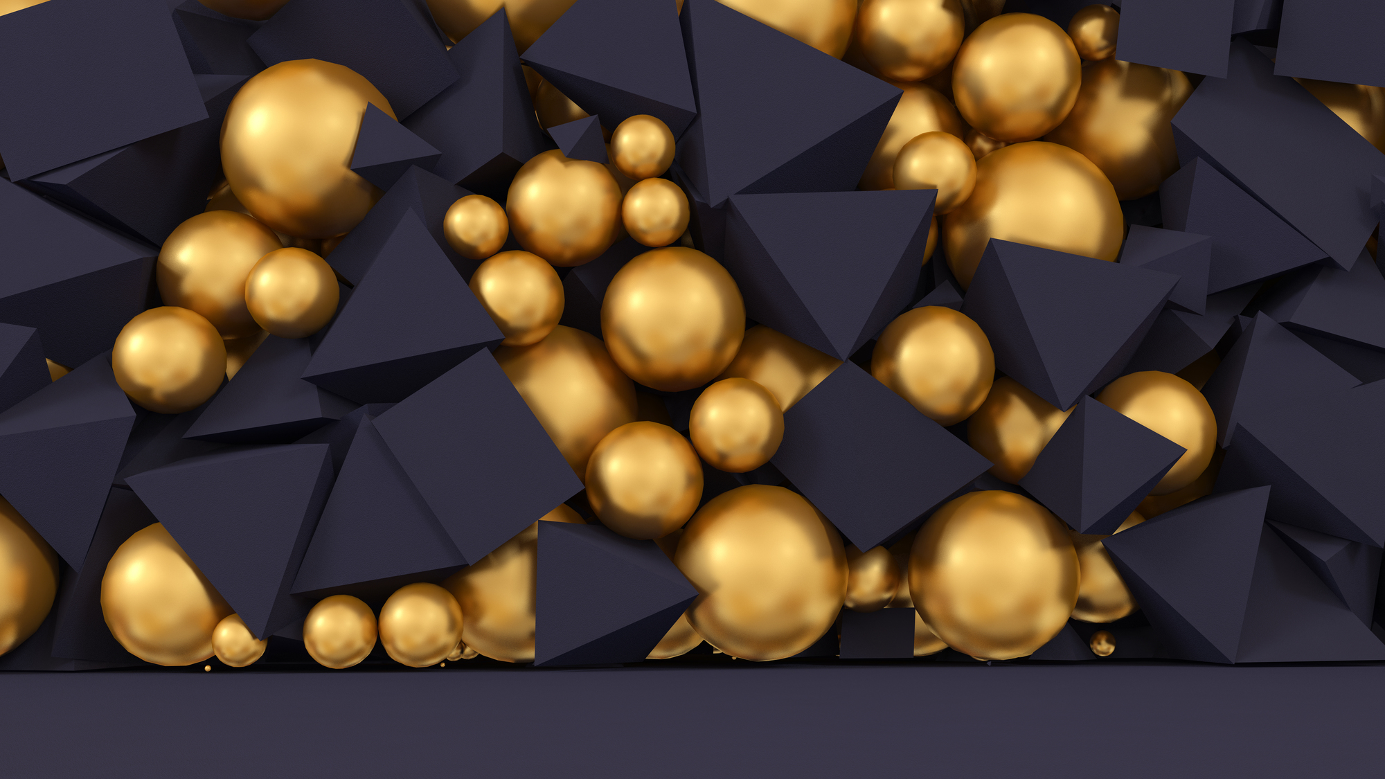 

Фотообои 3D 'Золотые шары' (3385) , Холст