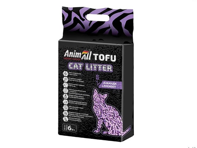 

Соевый наполнитель AnimAll Tofu с ароматом лаванды 6 литров (2,6 кг)