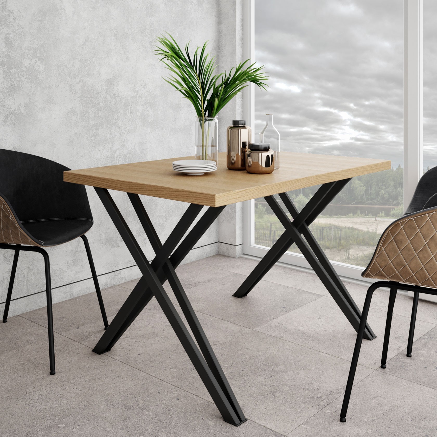 

Обеденный стол Бруно (Металл-дизайн) Черный + Вествуд 311182_3