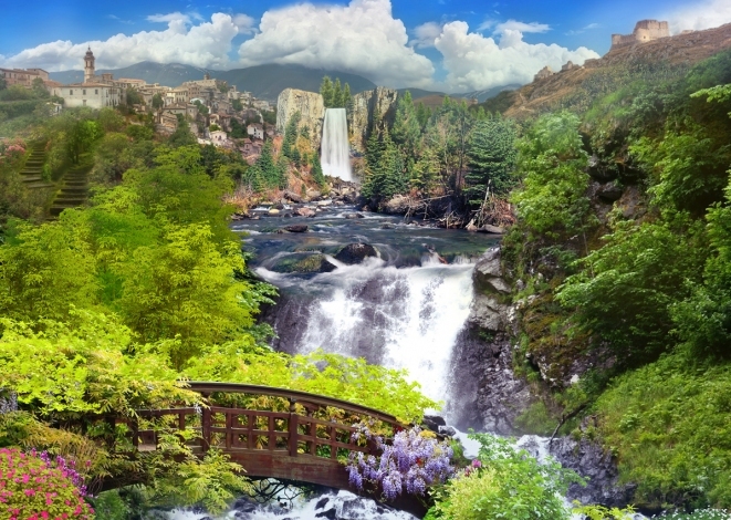 

Фотообои Фрески 'Водопад' (4898) , Гладь