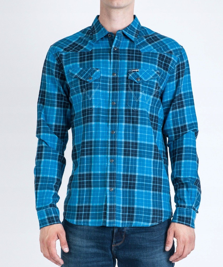 

Рубашка Wrangler Western Shirt Regular Fit Голубой XXL-00