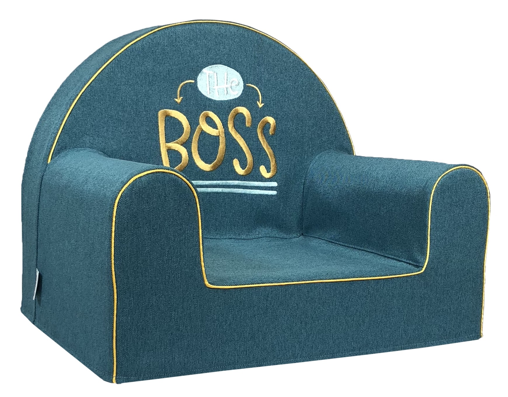 

Бескаркасное детское кресло-игрушка Love my chair "The boss", тёмно-бирюзовое