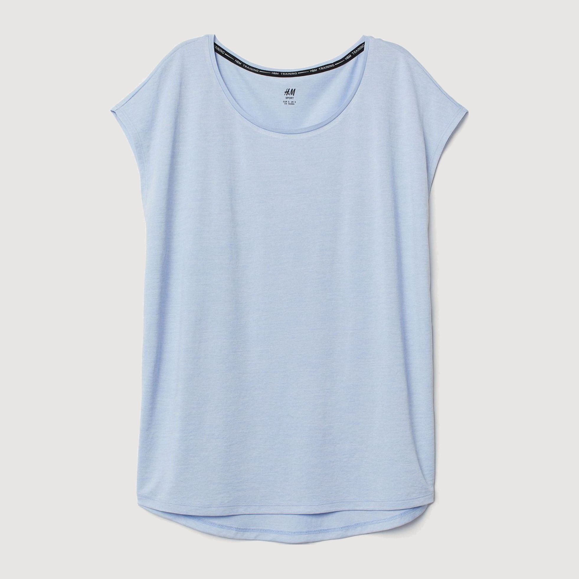 

Футболка H&M 1703-6786969  Голубой меланж, Футболка H&M 1703-6786969 XS Голубой меланж