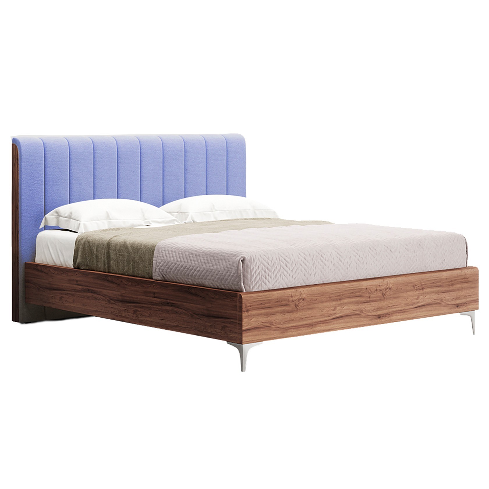 

Кровать Прага модерн (Green Sofa) Голубая + Коричневая 160х200 см 381151_08