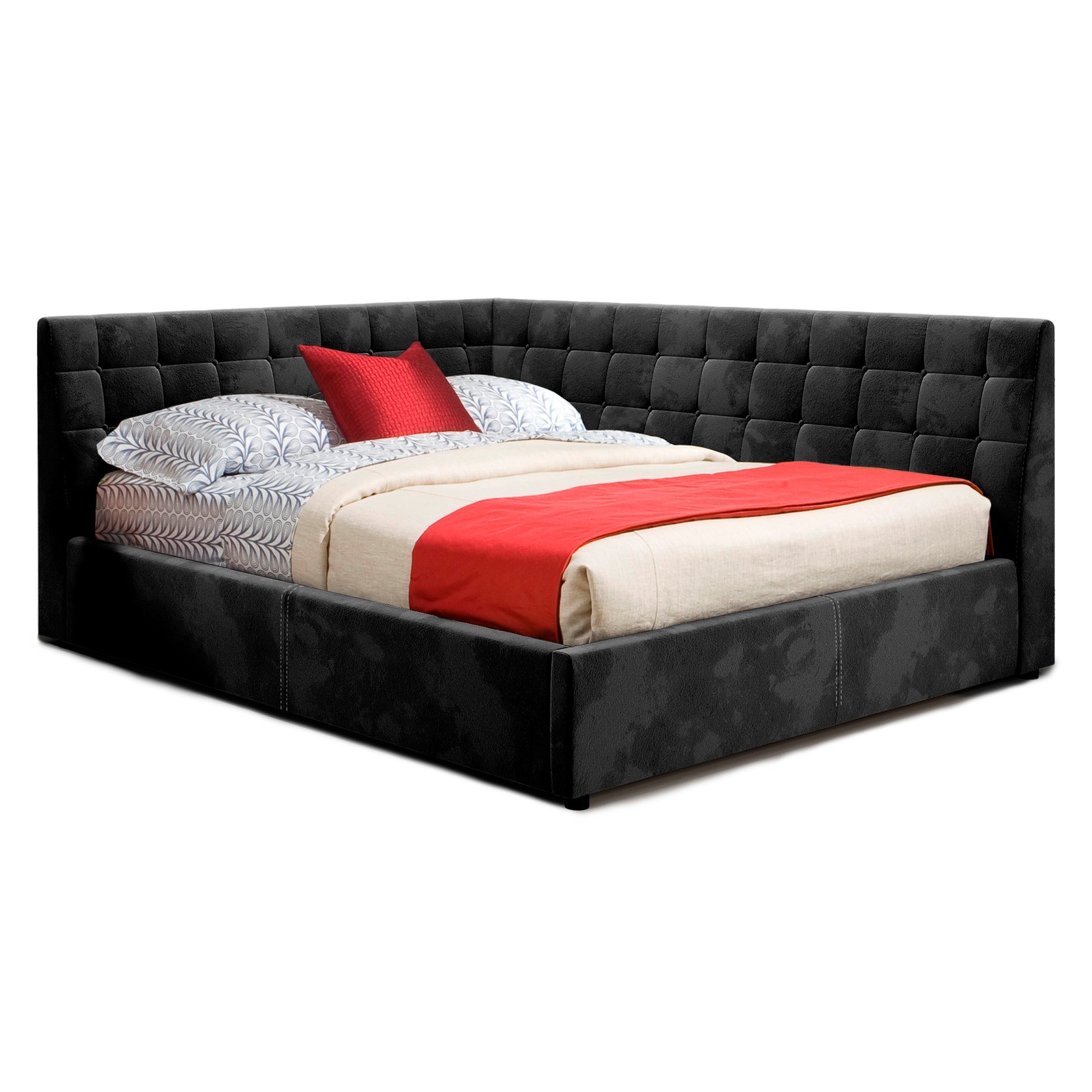 

Кровать Афины (Green Sofa) Черная 180х200 см 381101_44