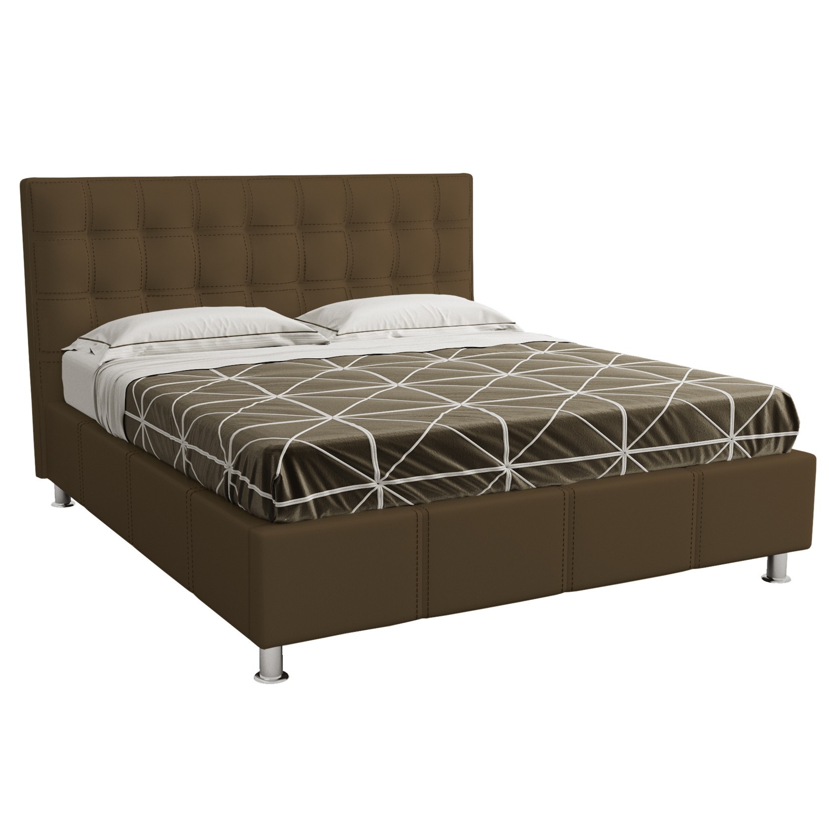 

Кровать Нью-Йорк квадраты (Green Sofa) Коричневая 160х200 см 381129_38