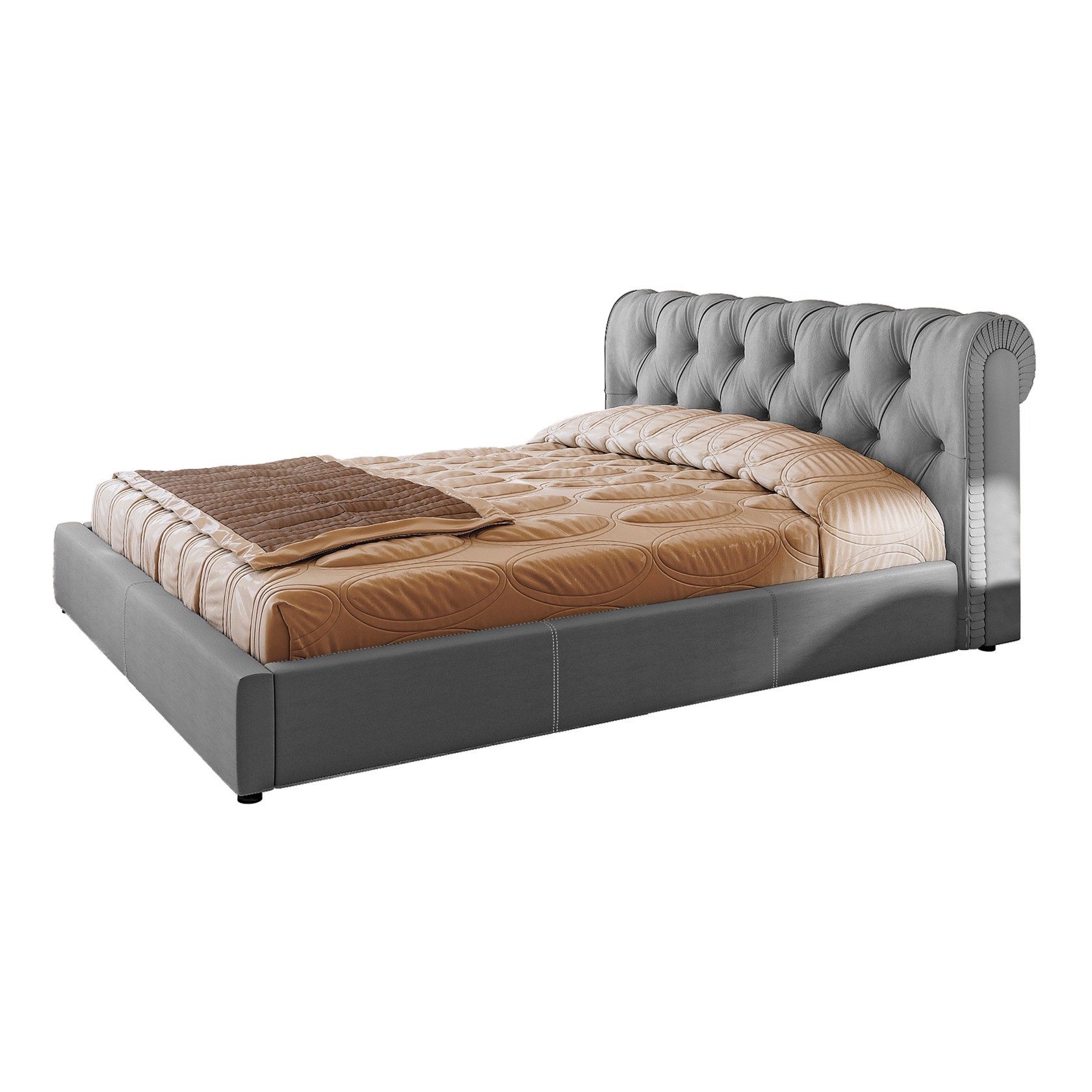 

Кровать Честер (Green Sofa) Серая 200х200 см 381147_40