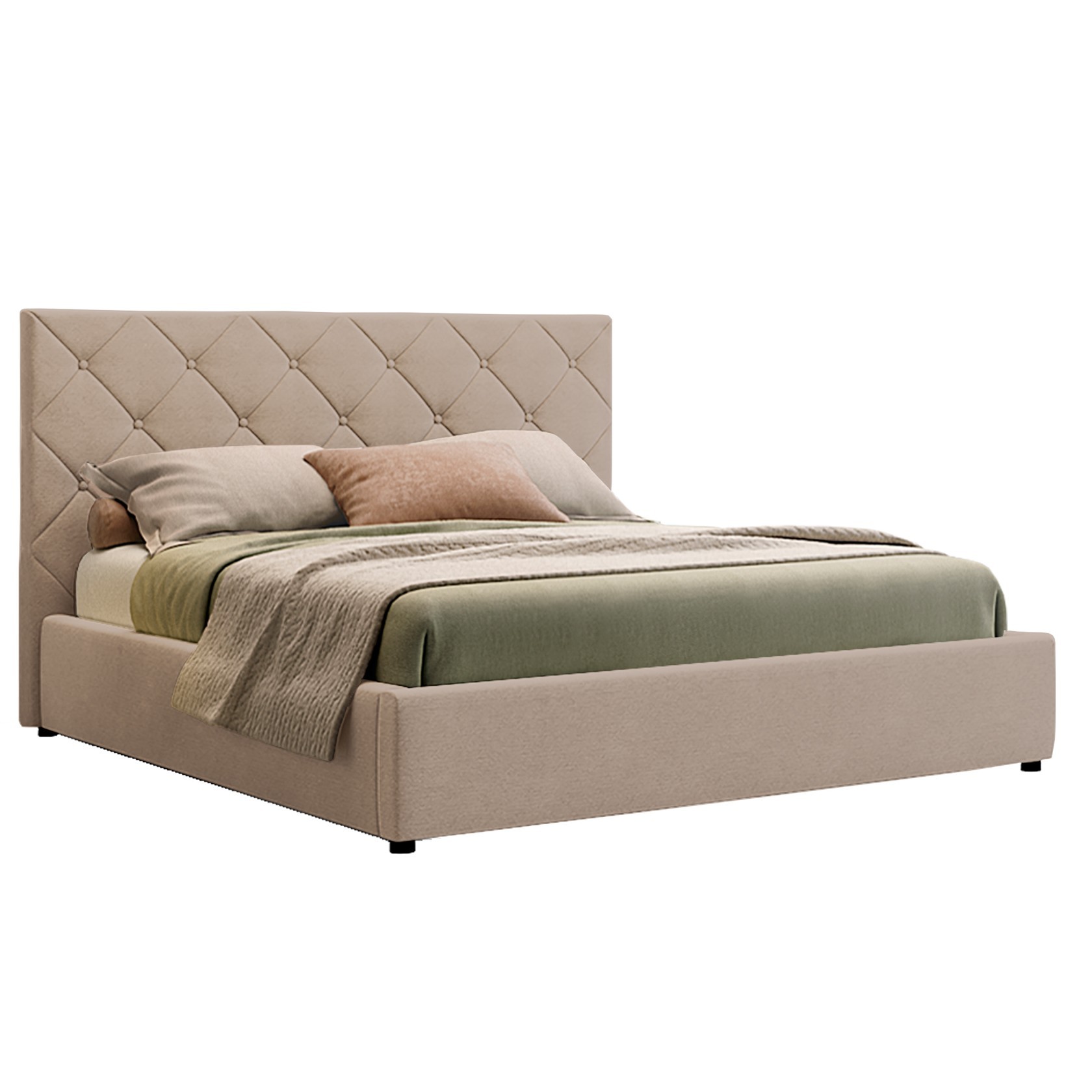 

Кровать Нью-Йорк ромбы (Green Sofa) Бежевая 180х200 см 381130_44