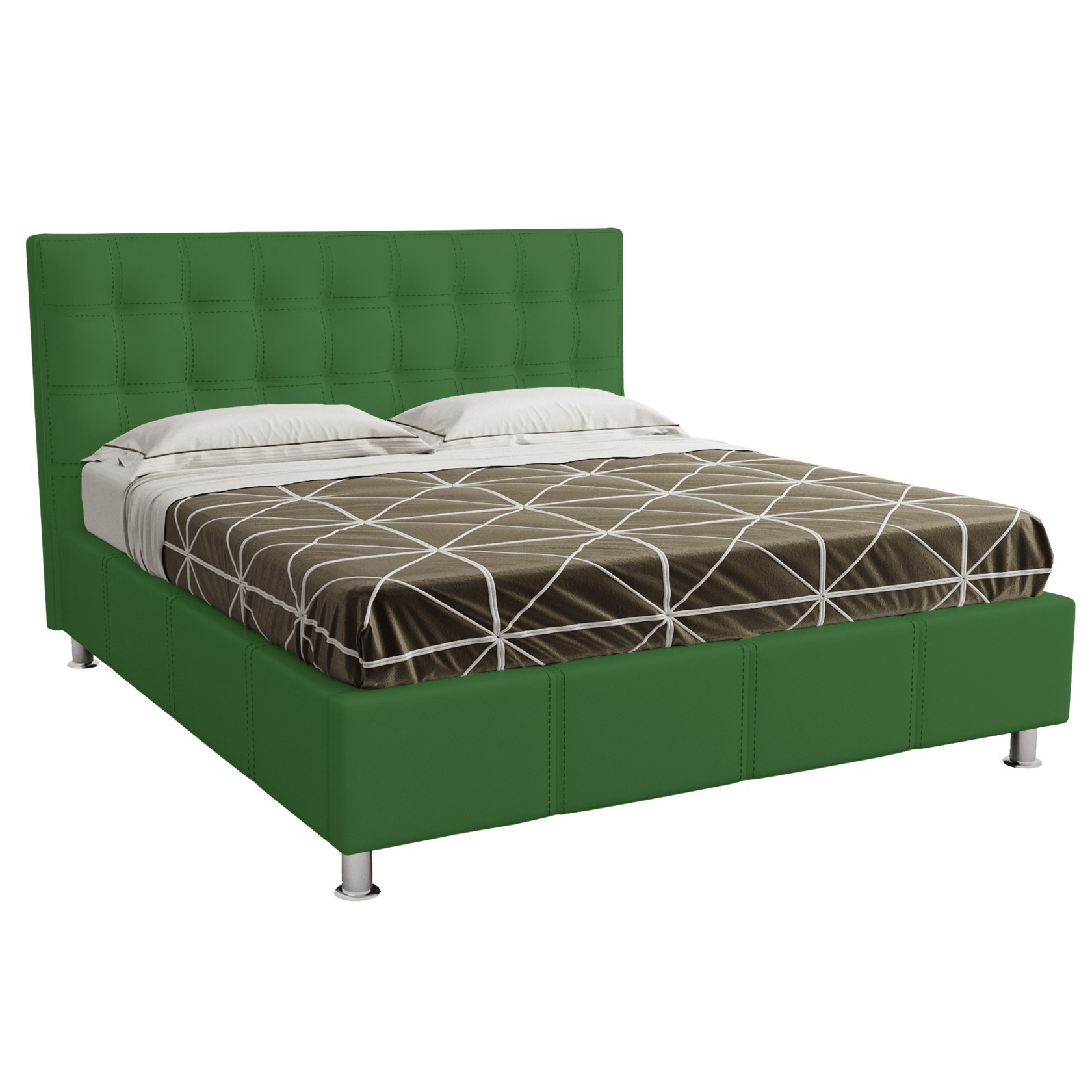 

Кровать Нью-Йорк квадраты (Green Sofa) Зеленая 140х200 см 381129_12