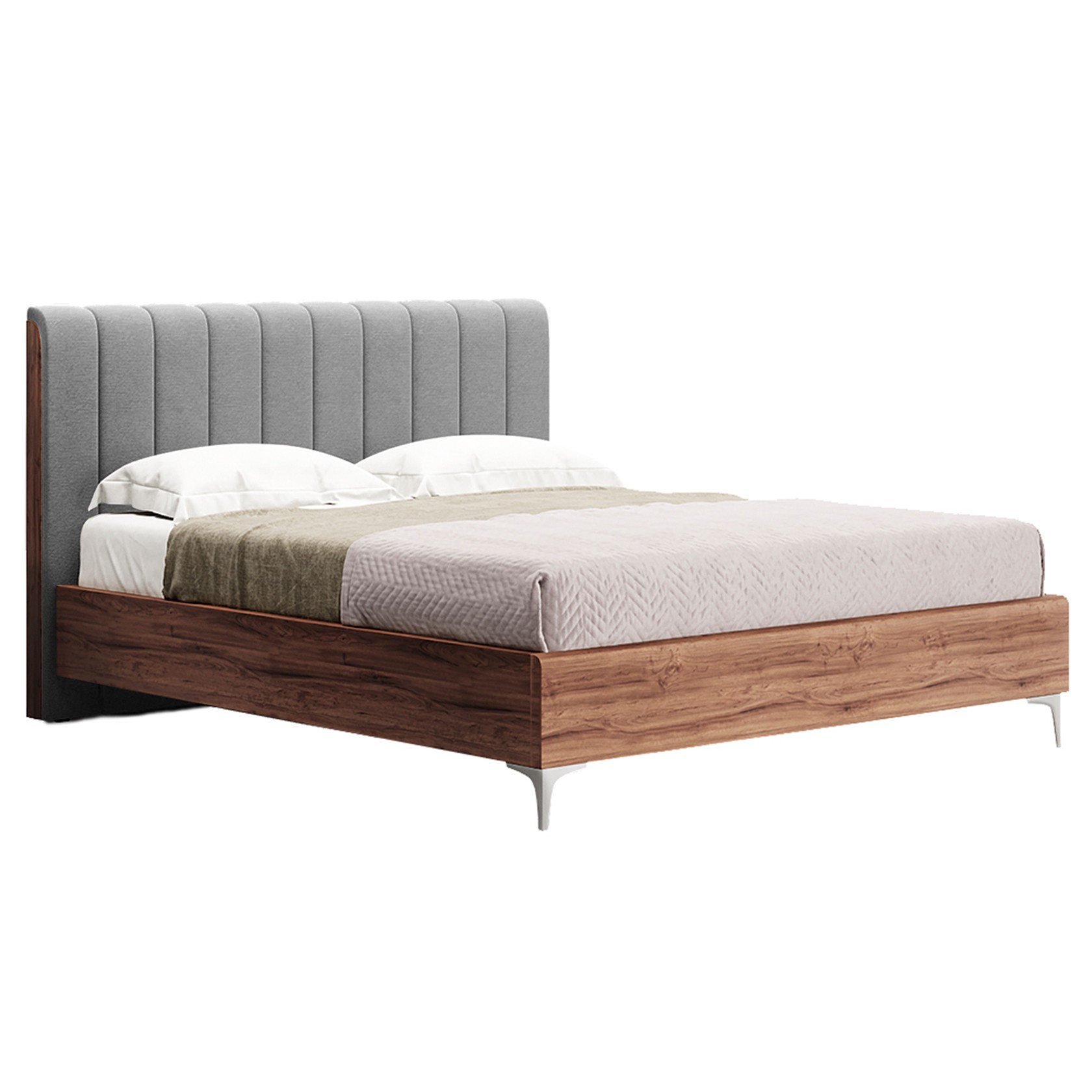 

Кровать Прага модерн (Green Sofa) Серая + Коричневая 180х200 см 381151_49
