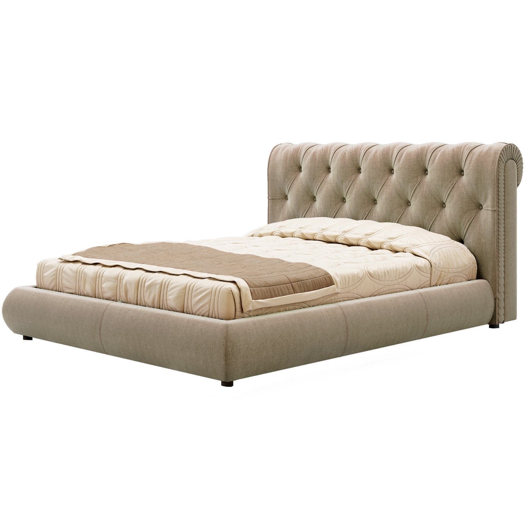 

Кровать Честер II (Green Sofa) Бежевая 160х200 см 381148_48