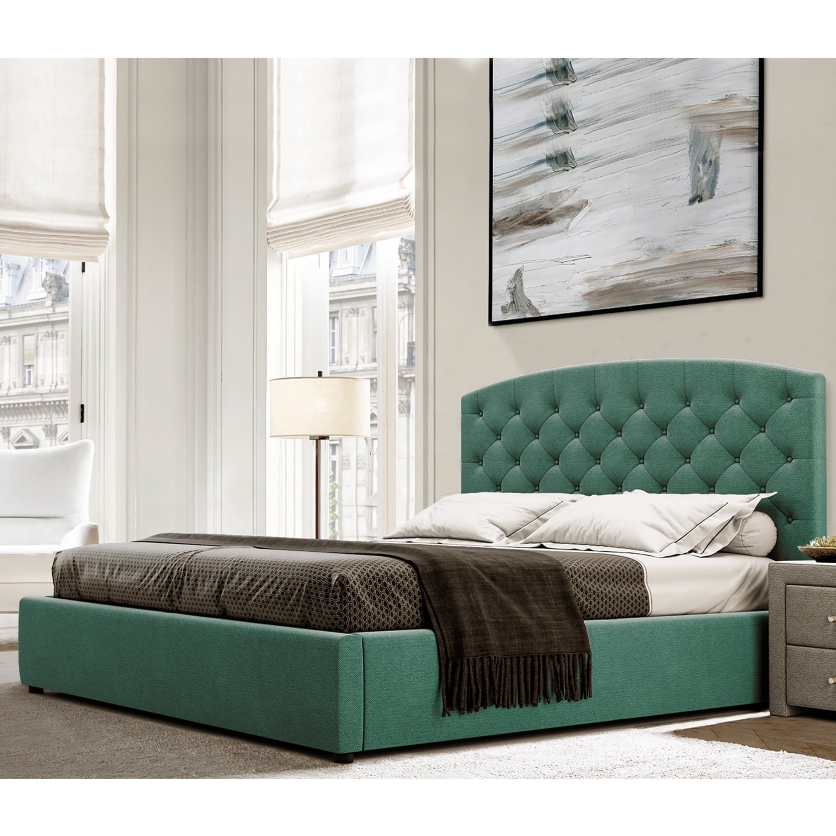 

Кровать Манхэтен-2 (Green Sofa) Зеленая 120х200 см 381153_11
